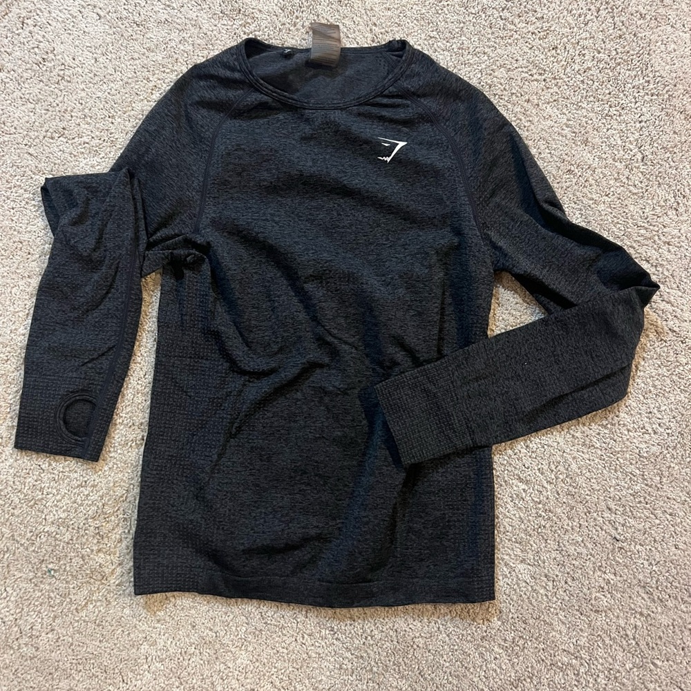 Gymshark Charcoal Gray Performance Top